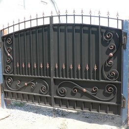 Кованые металлические ворота 3,5x2,2