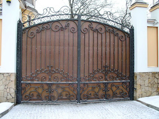 кованые ворота для коттеджа в Протвино